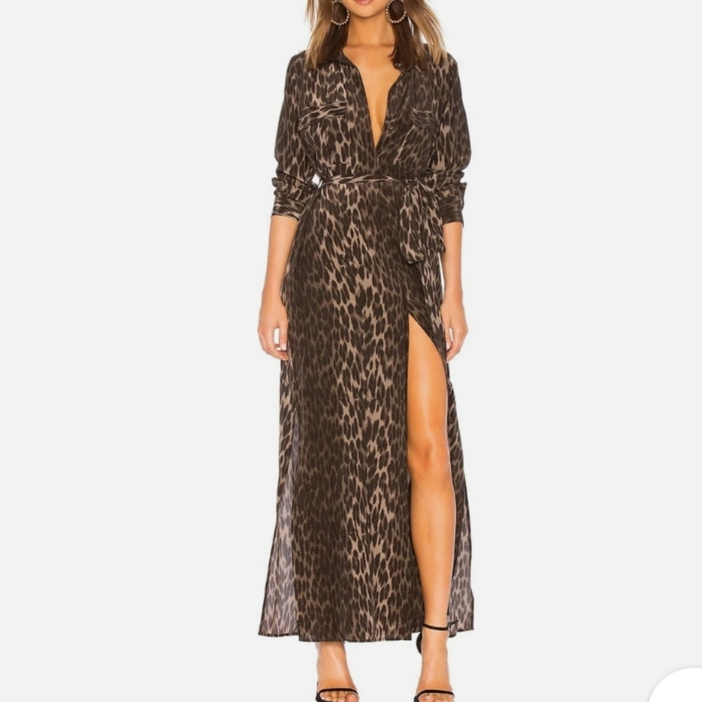 L'Agence Cameron Silk Long Drees